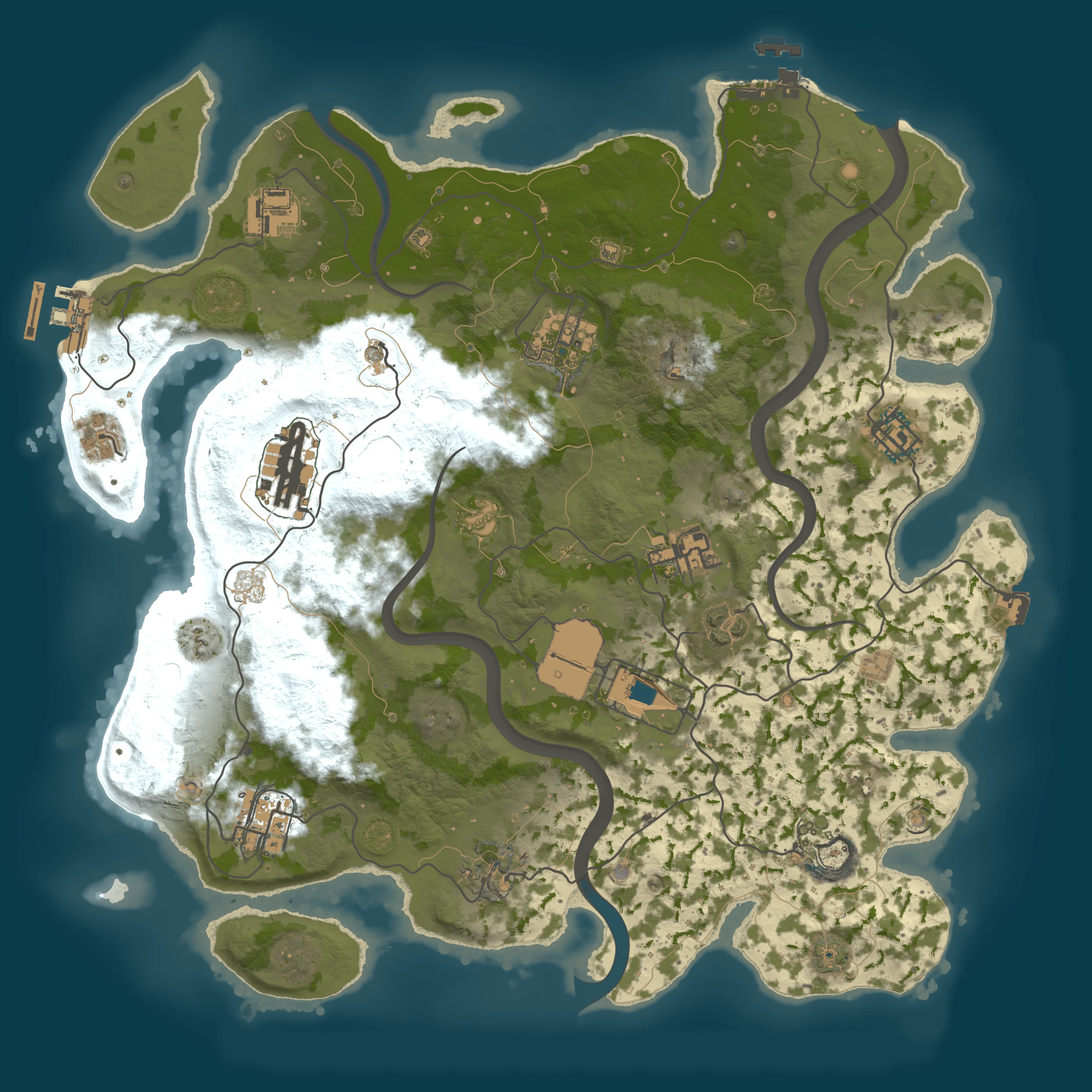 Rendered map for seed 714955012
