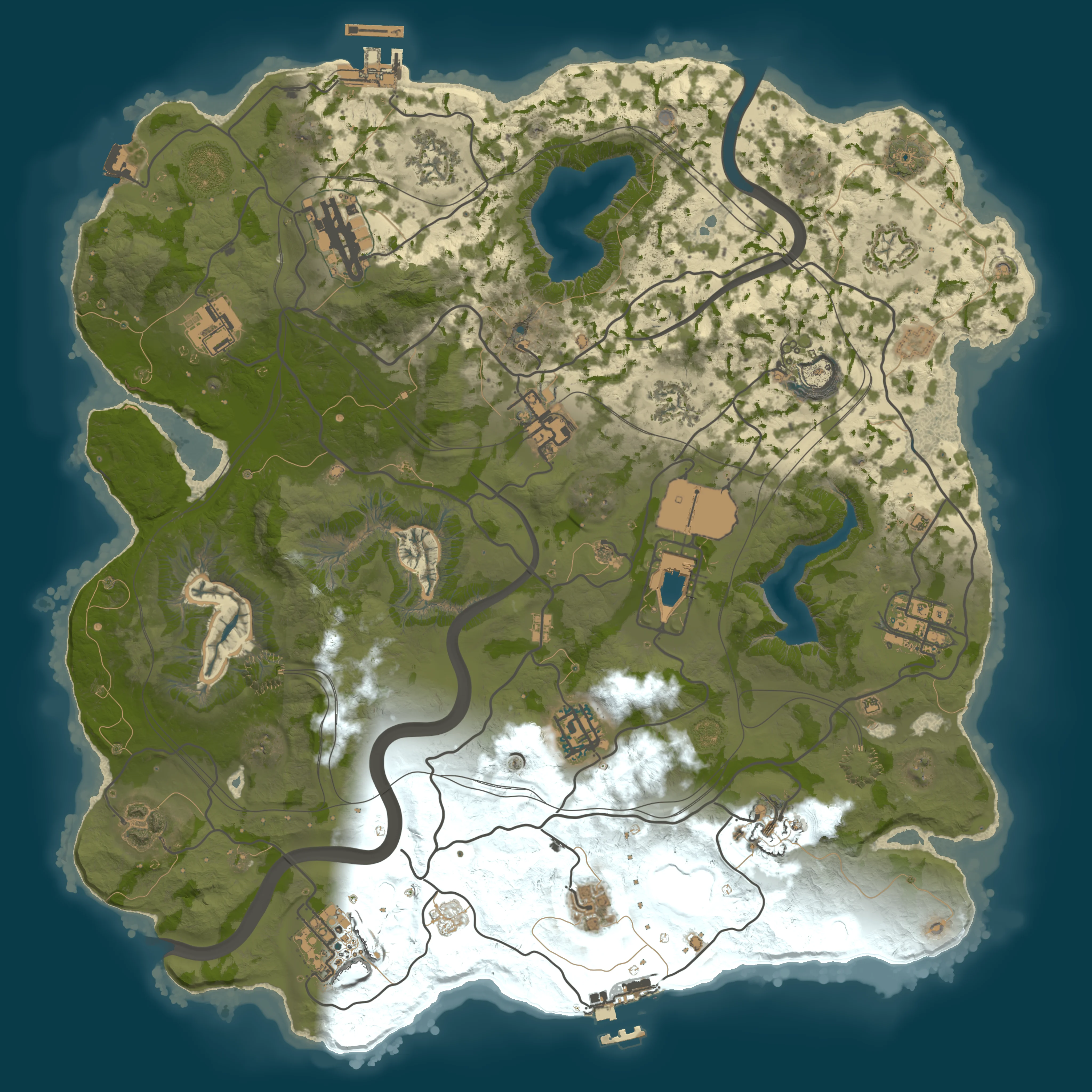Rendered map for seed 69520670