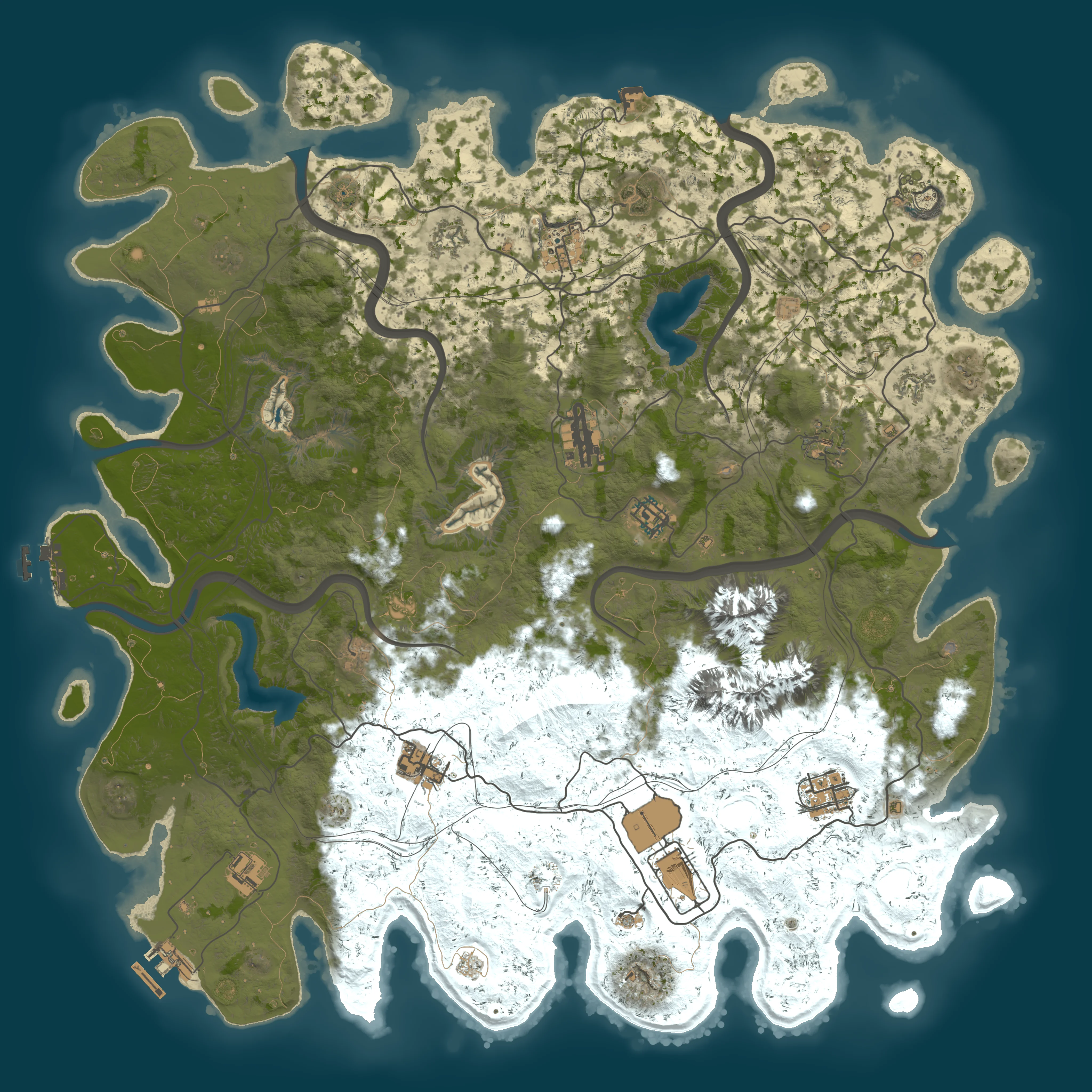 Rendered map for seed 309235982