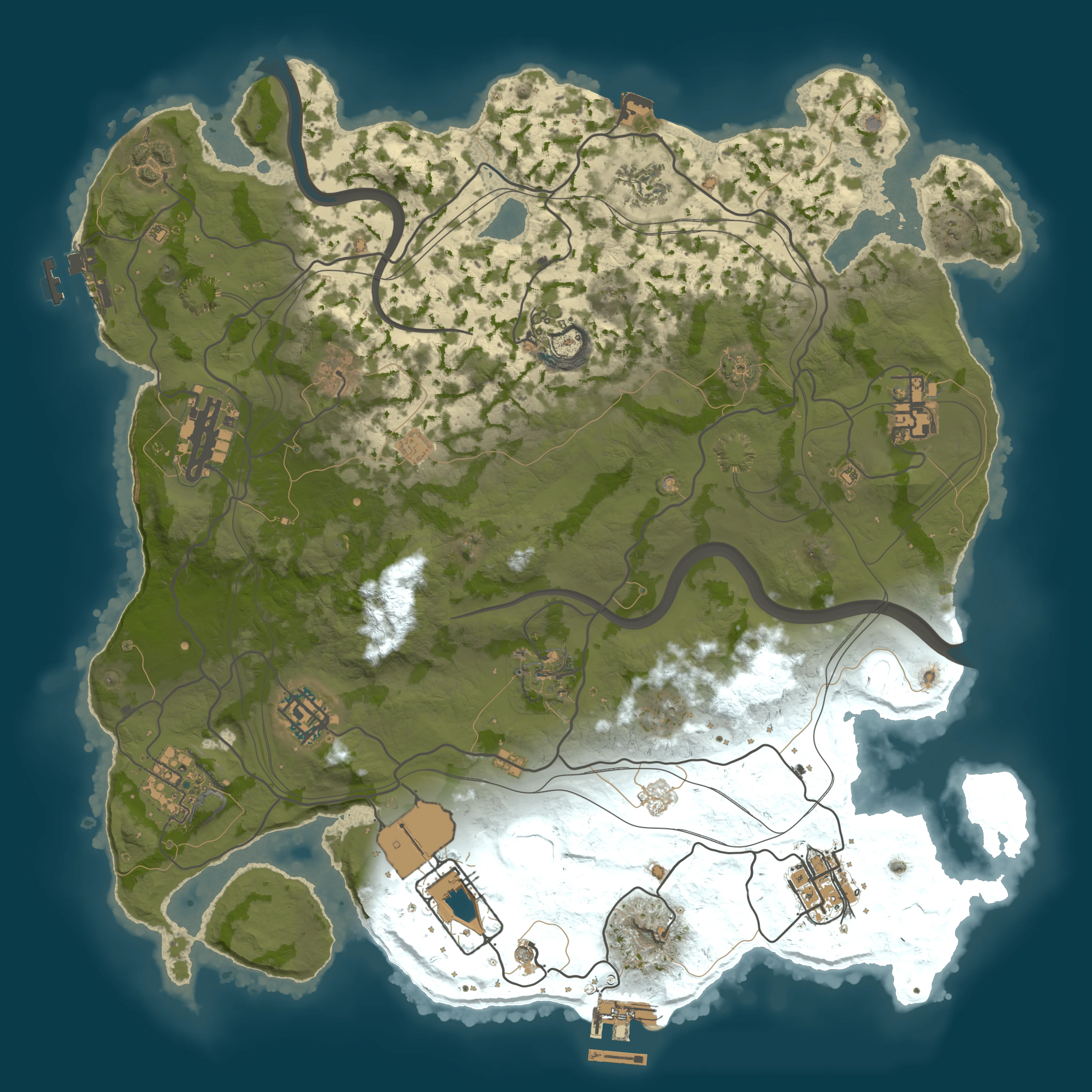 Rendered map for seed 55555