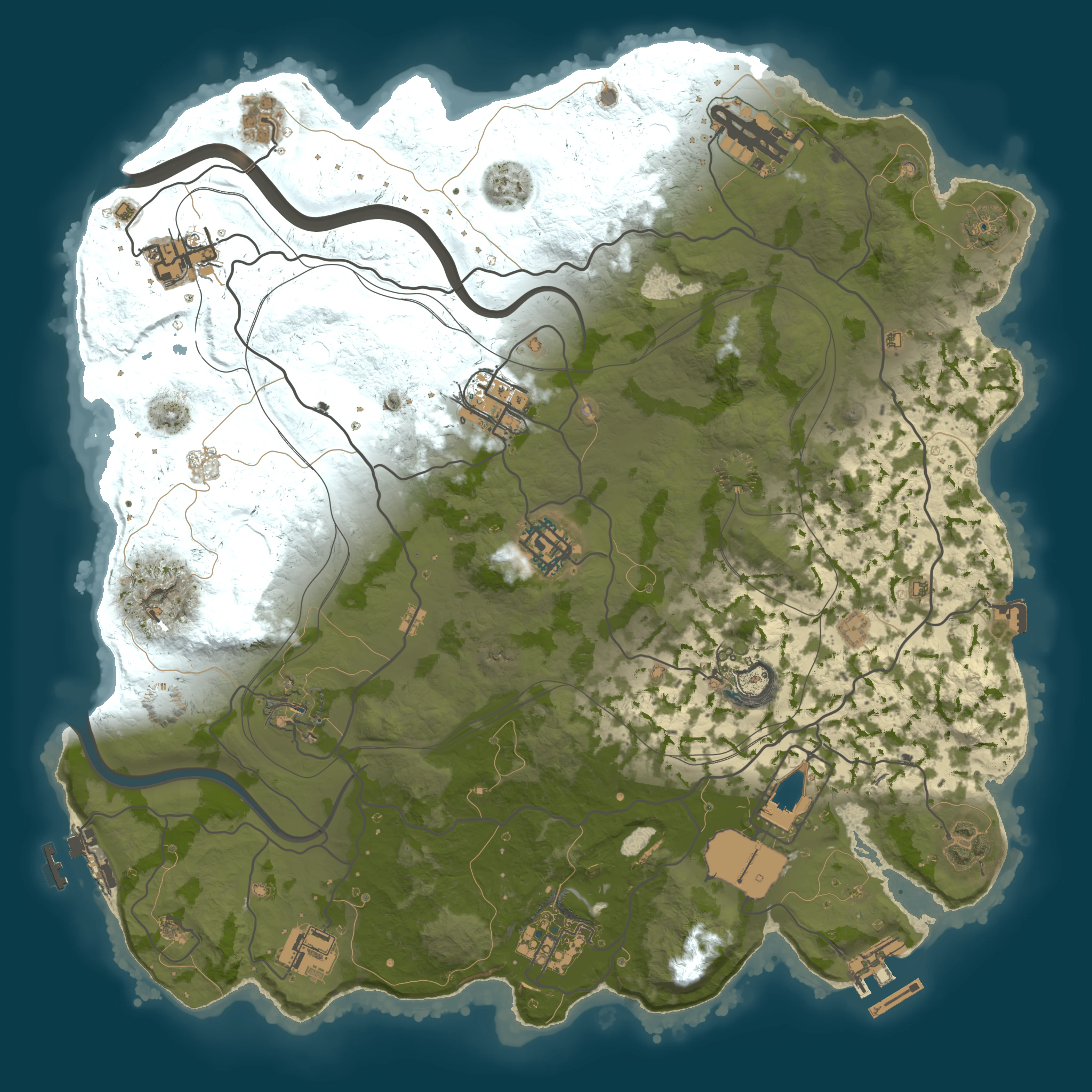 Rendered map for seed 1220865017