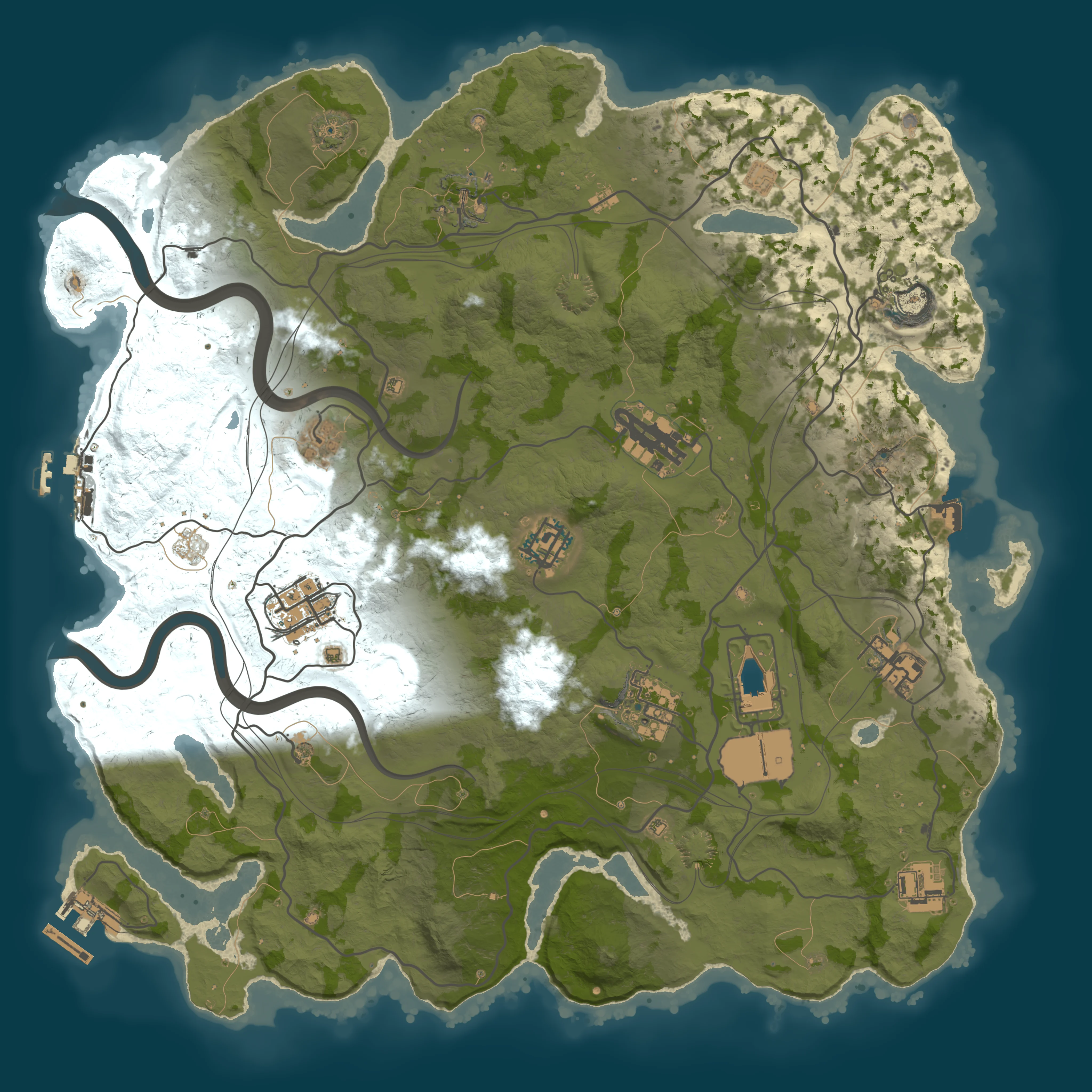 Rendered map for seed 2771