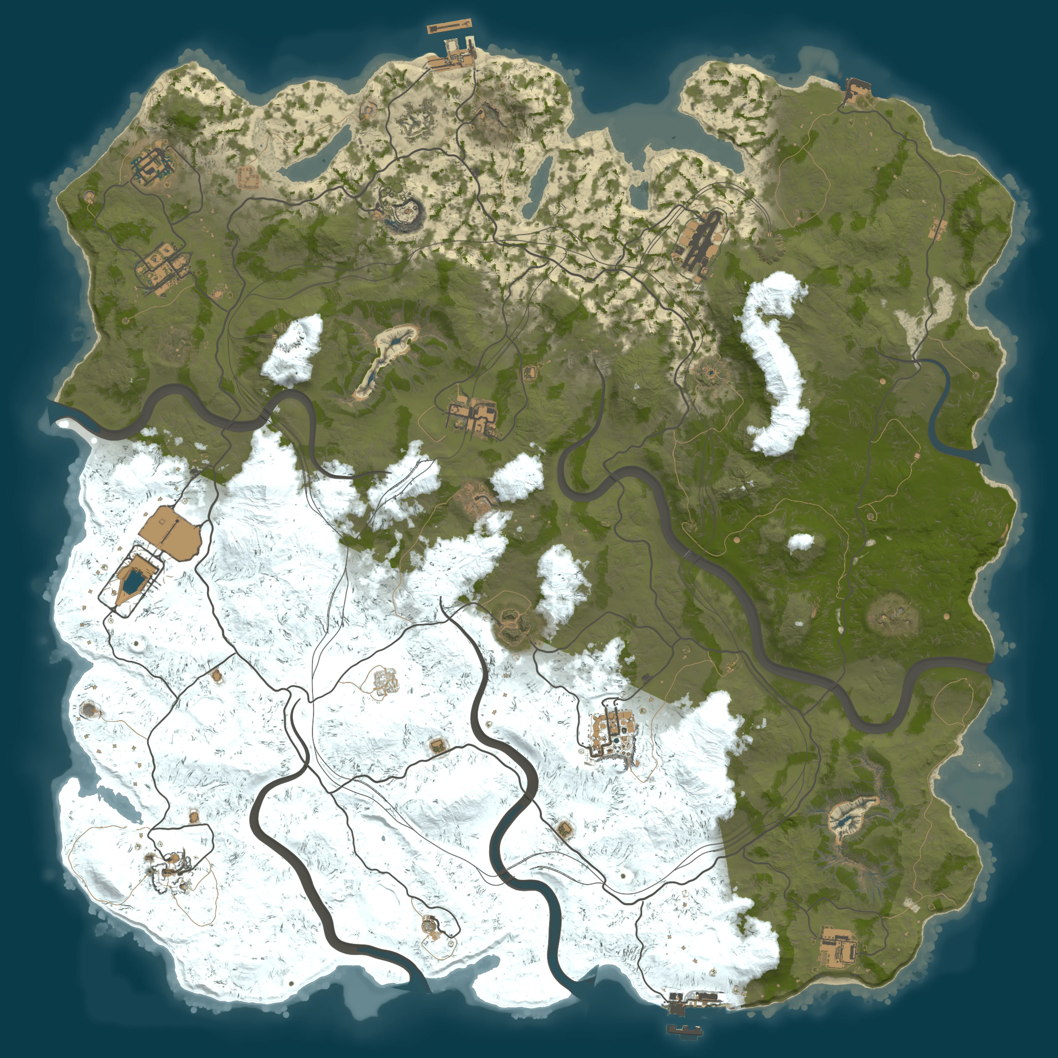 Rendered map for seed 33983