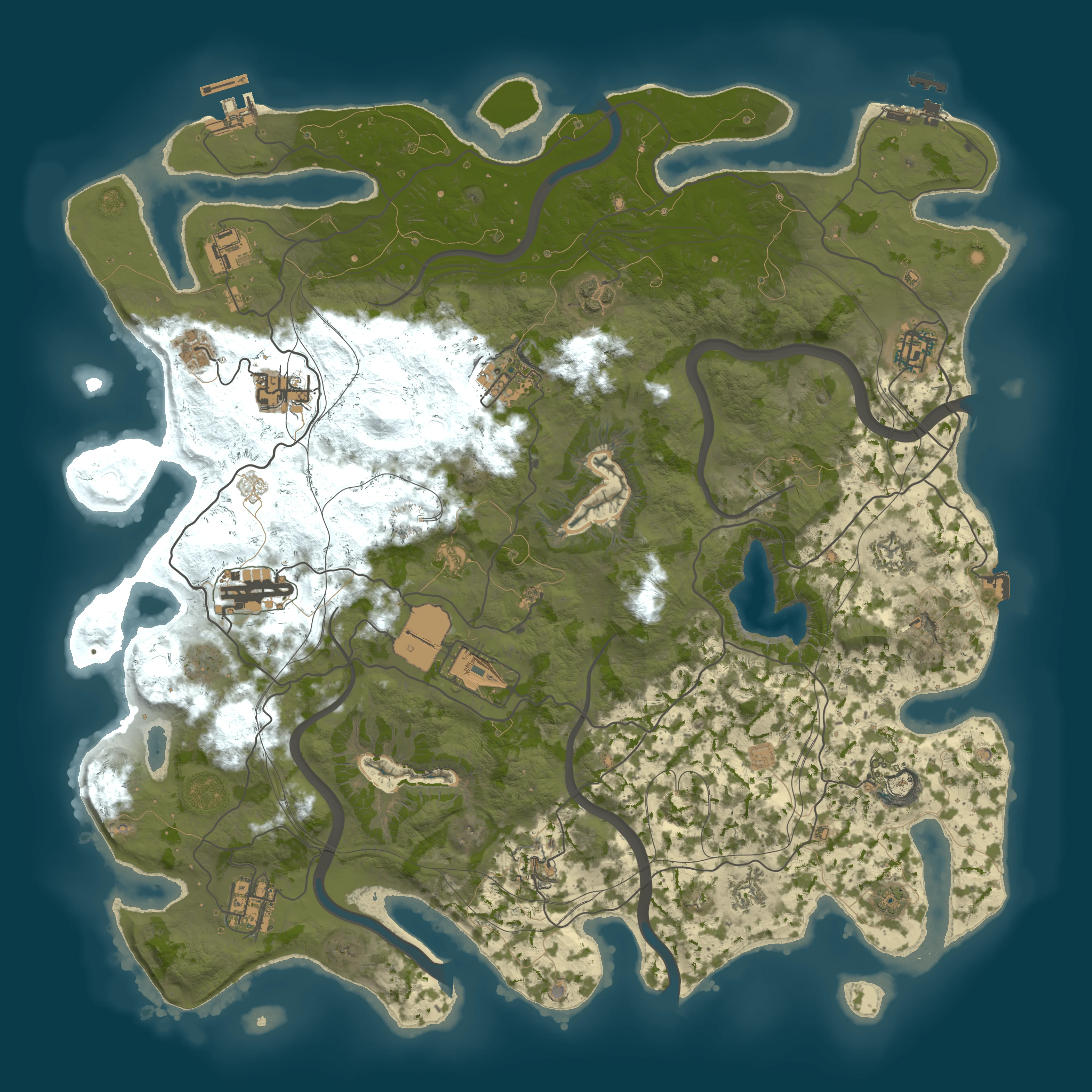 Rendered map for seed 1158910588