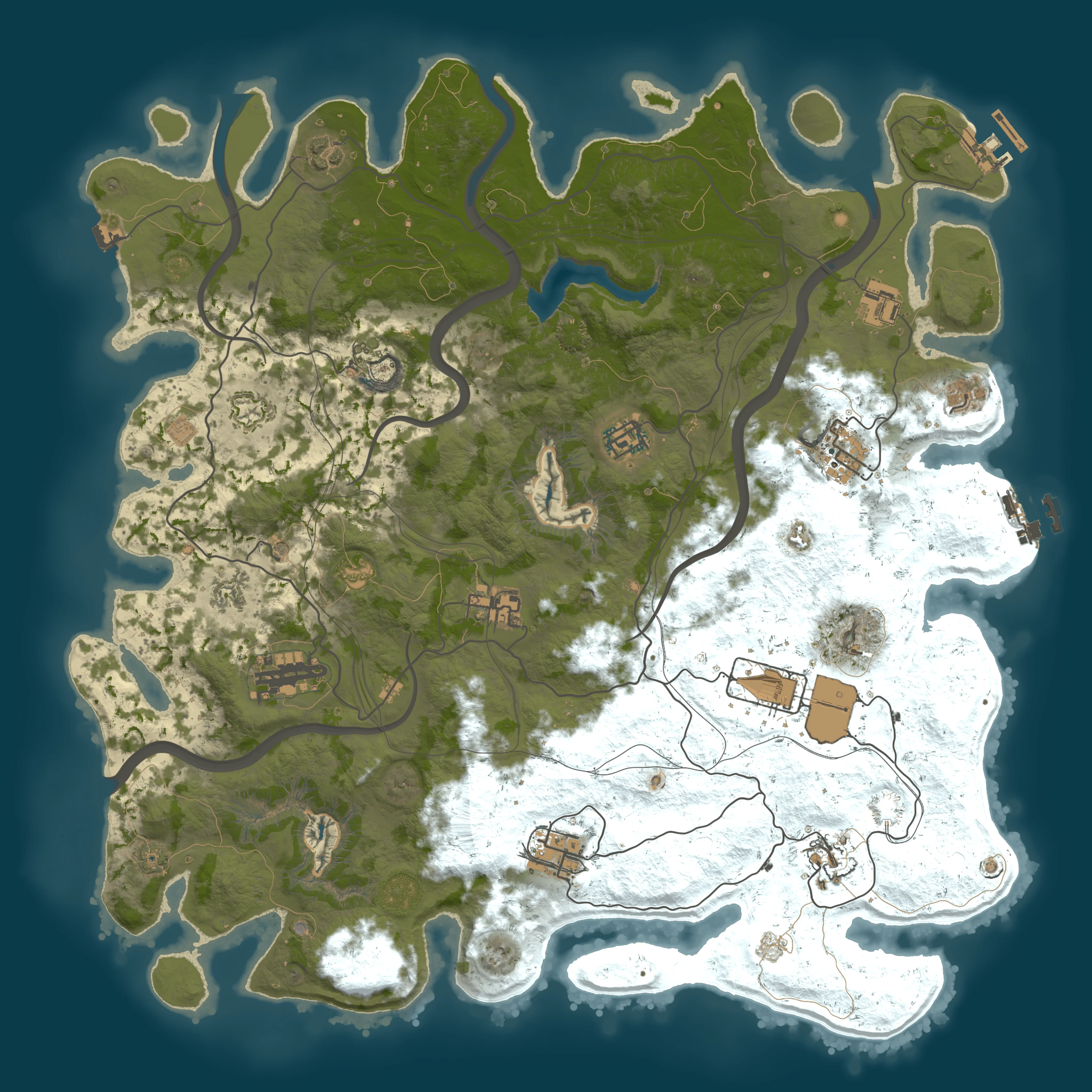 Rendered map for seed 4936666