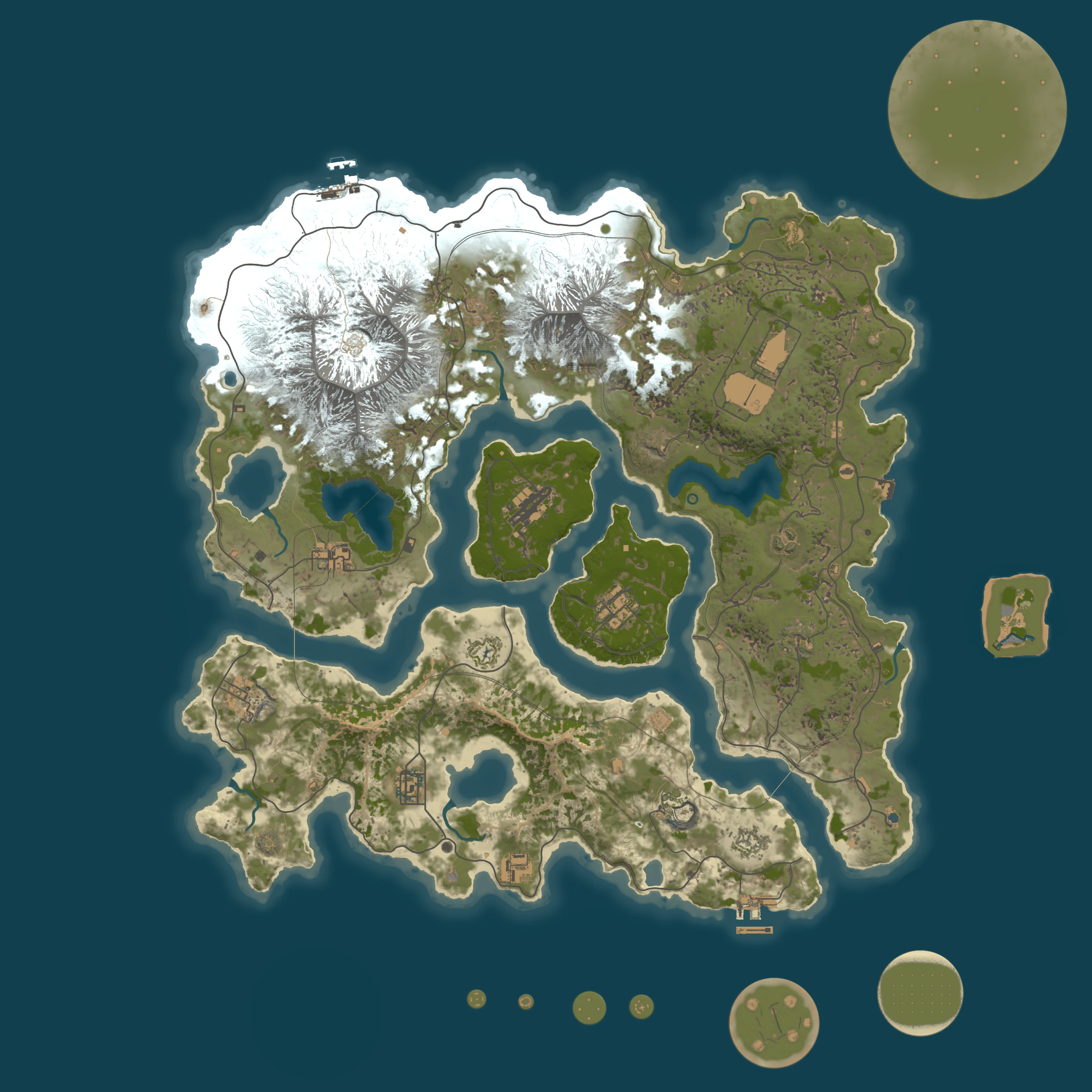 Rendered map for seed 3486489