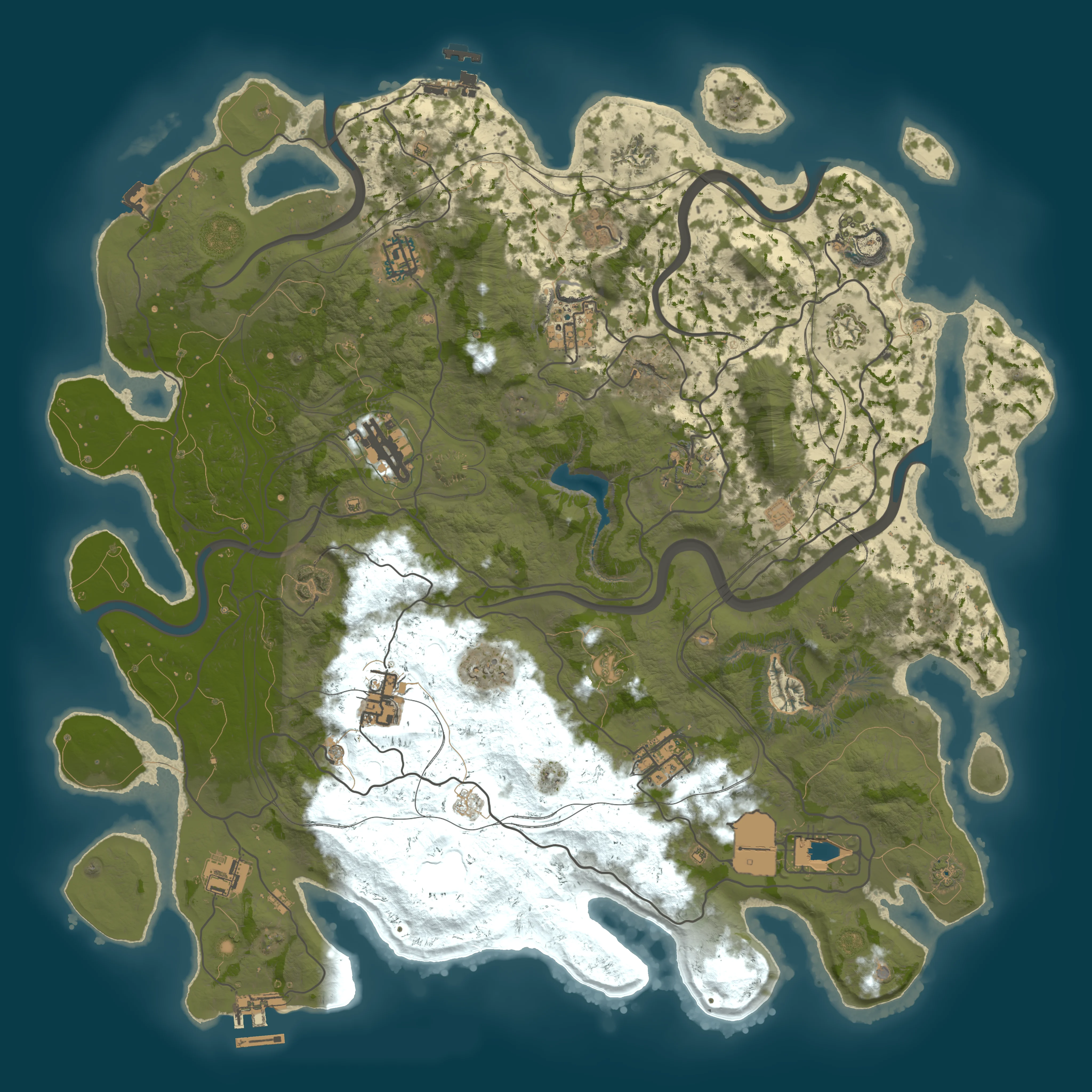 Rendered map for seed 69705055