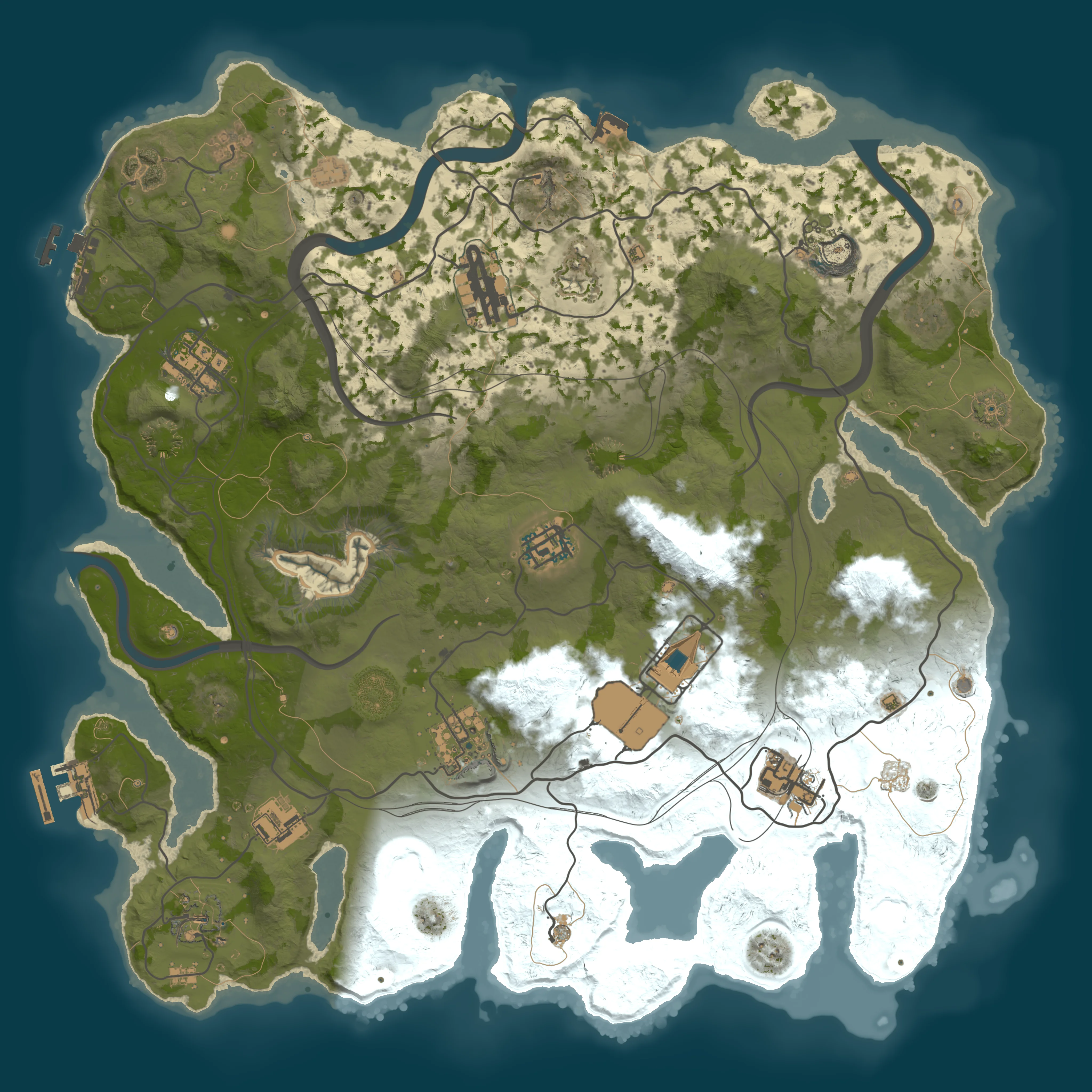 Rendered map for seed 2663