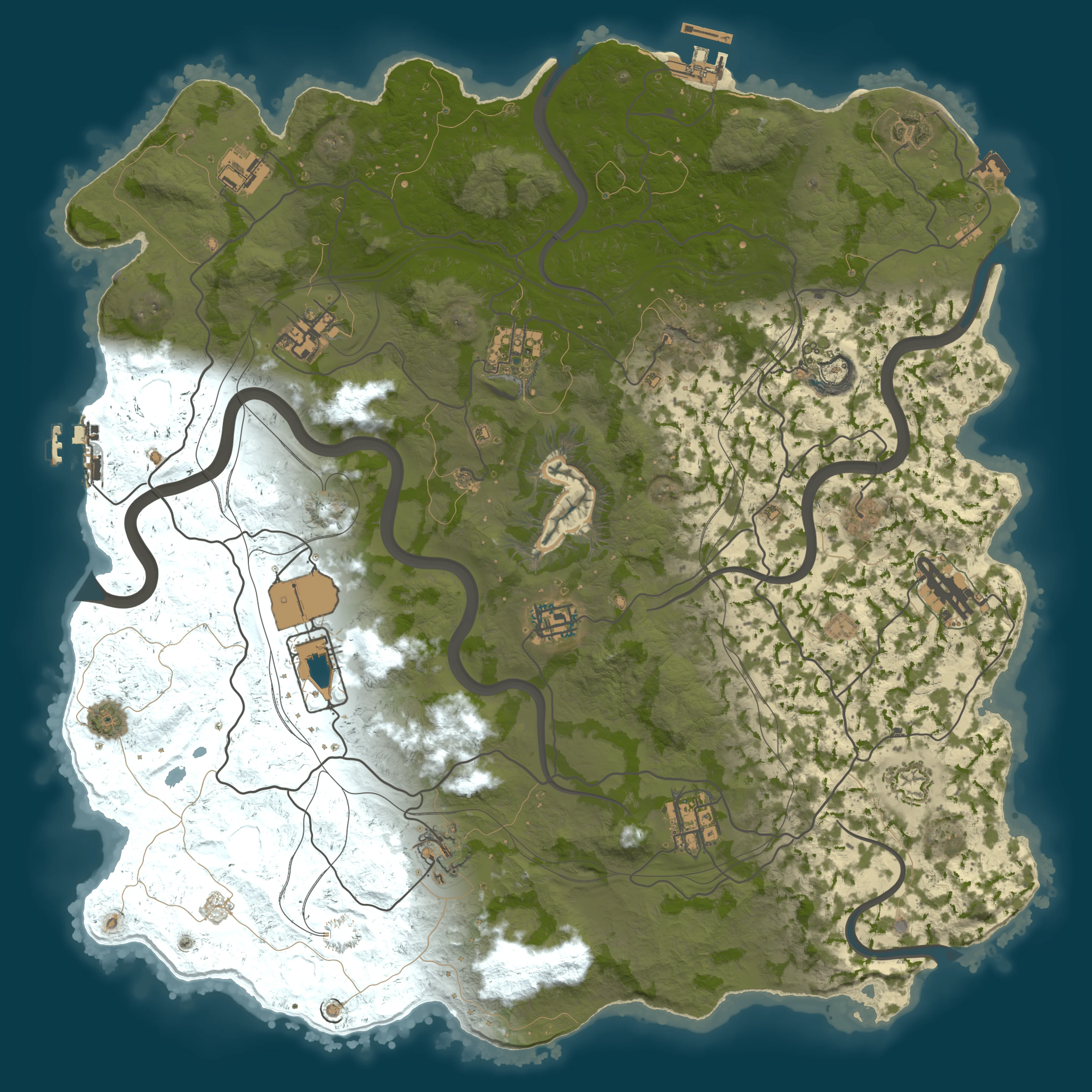 Rendered map for seed 69262