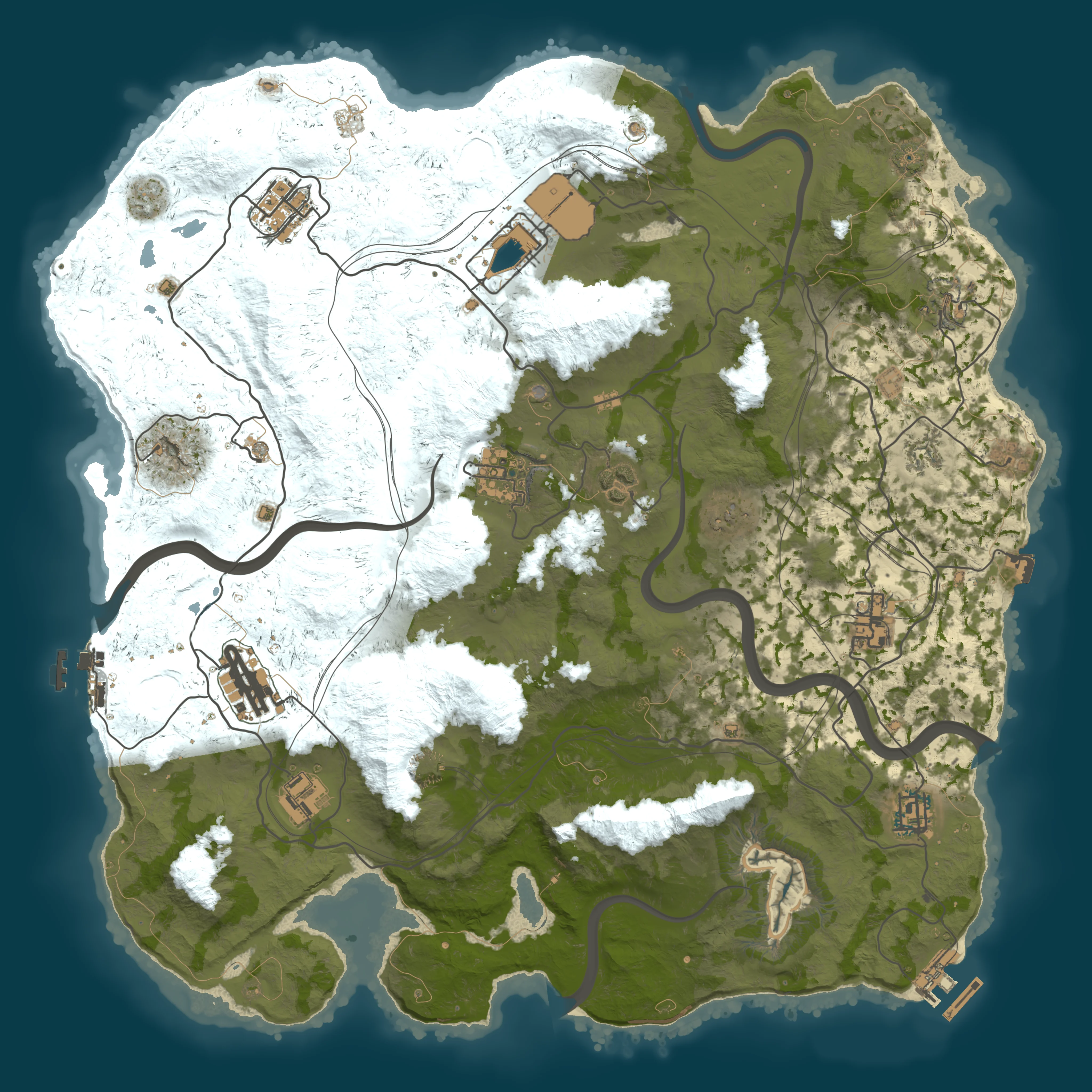 Rendered map for seed 11985