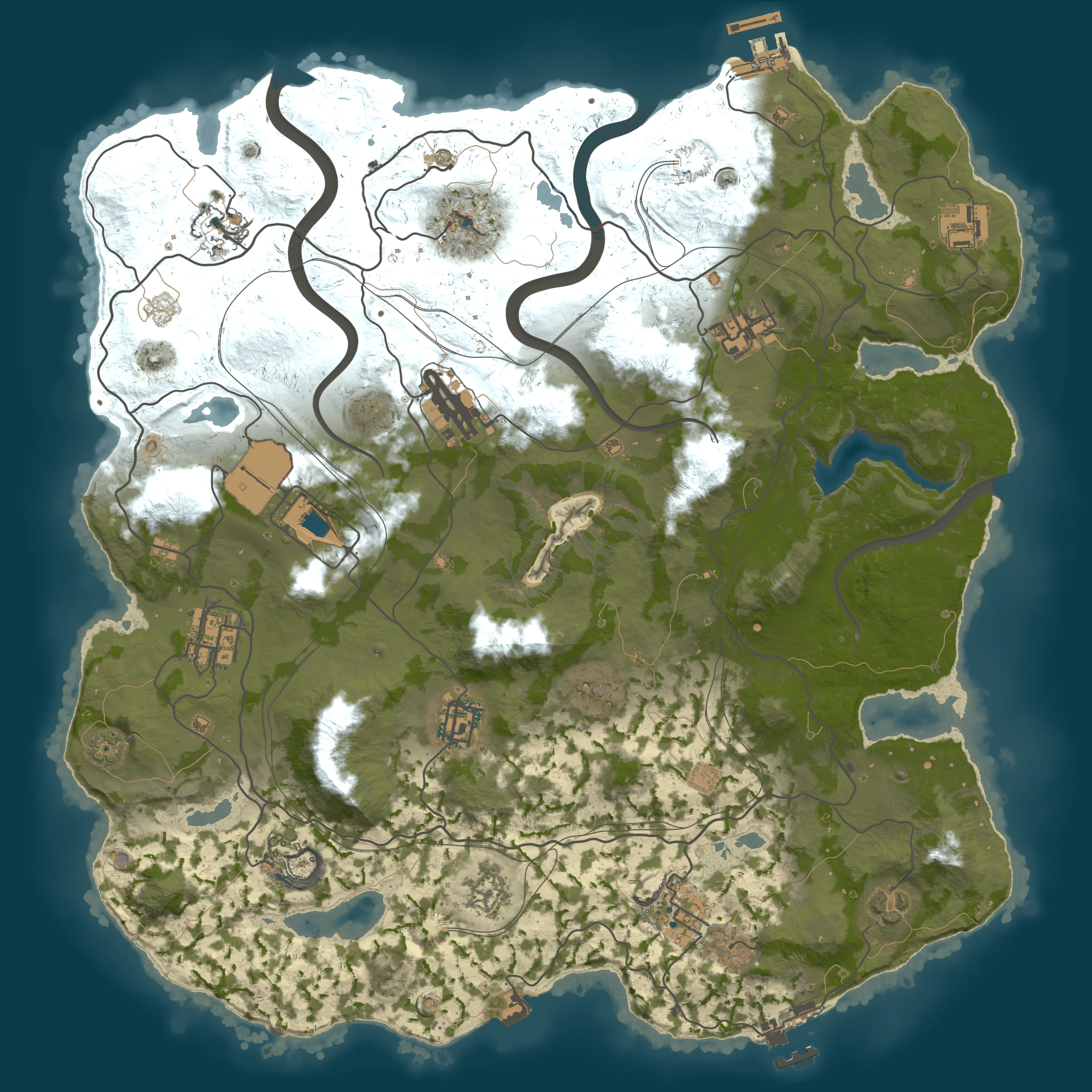 Rendered map for seed 1399866882