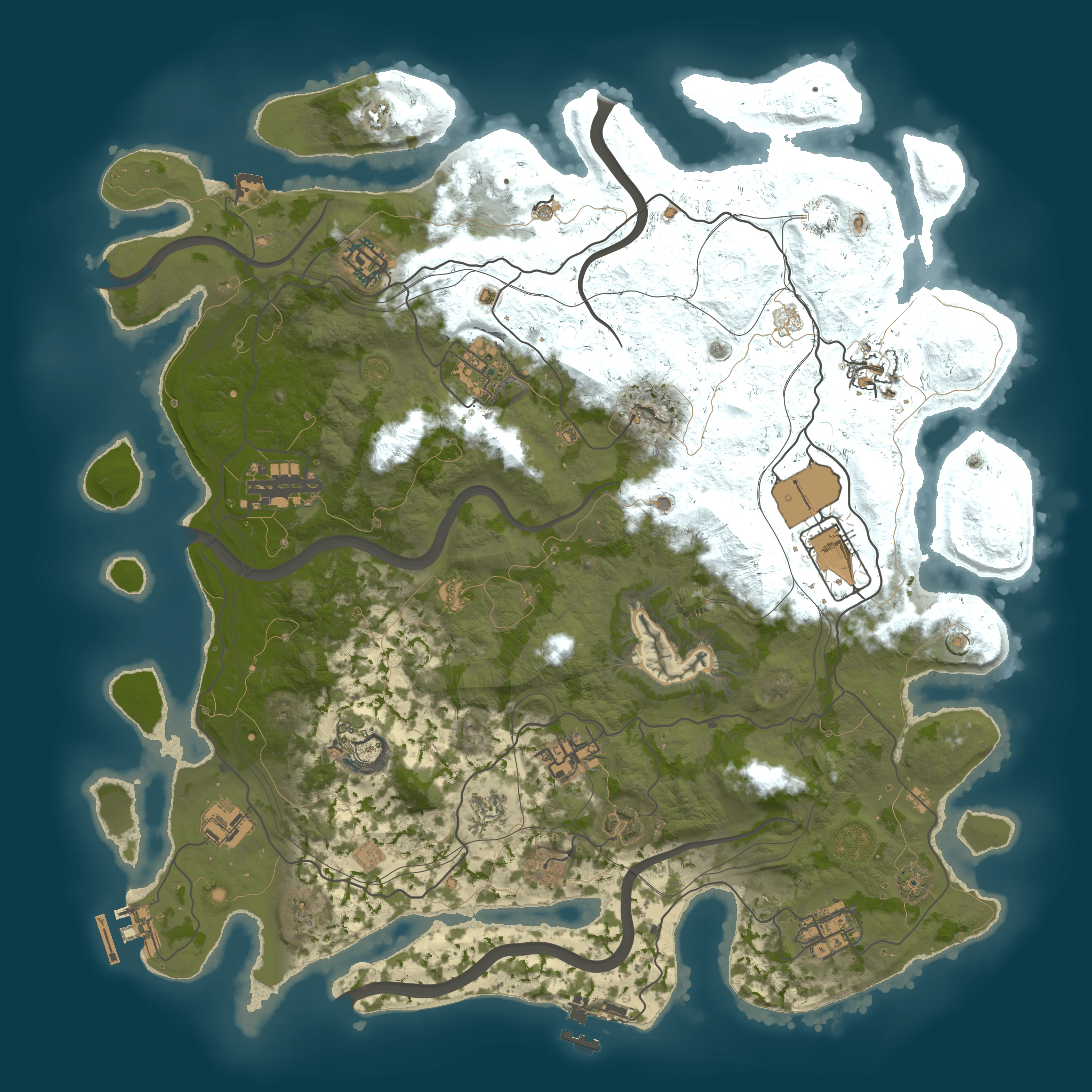 Rendered map for seed 1227404764