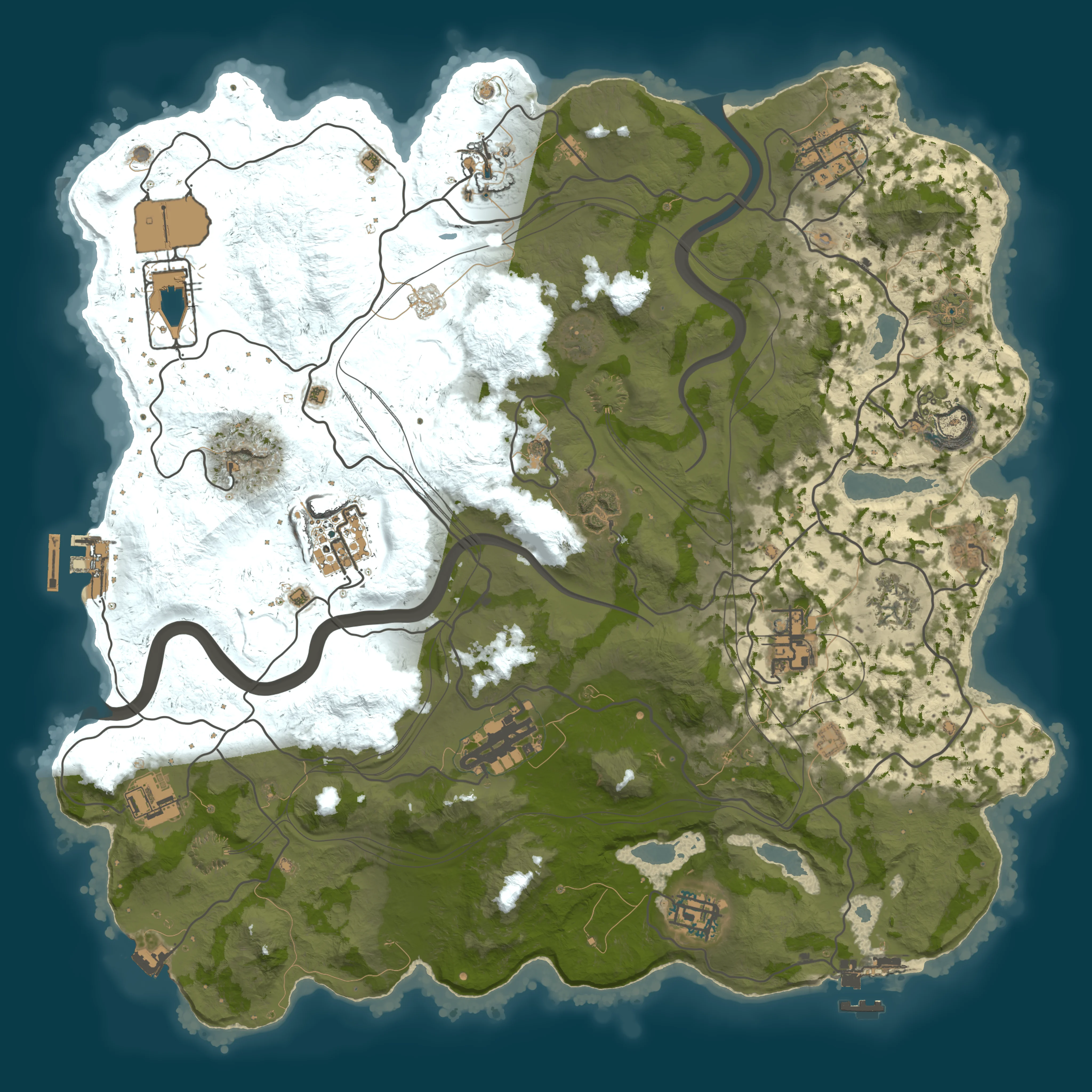Rendered map for seed 22983