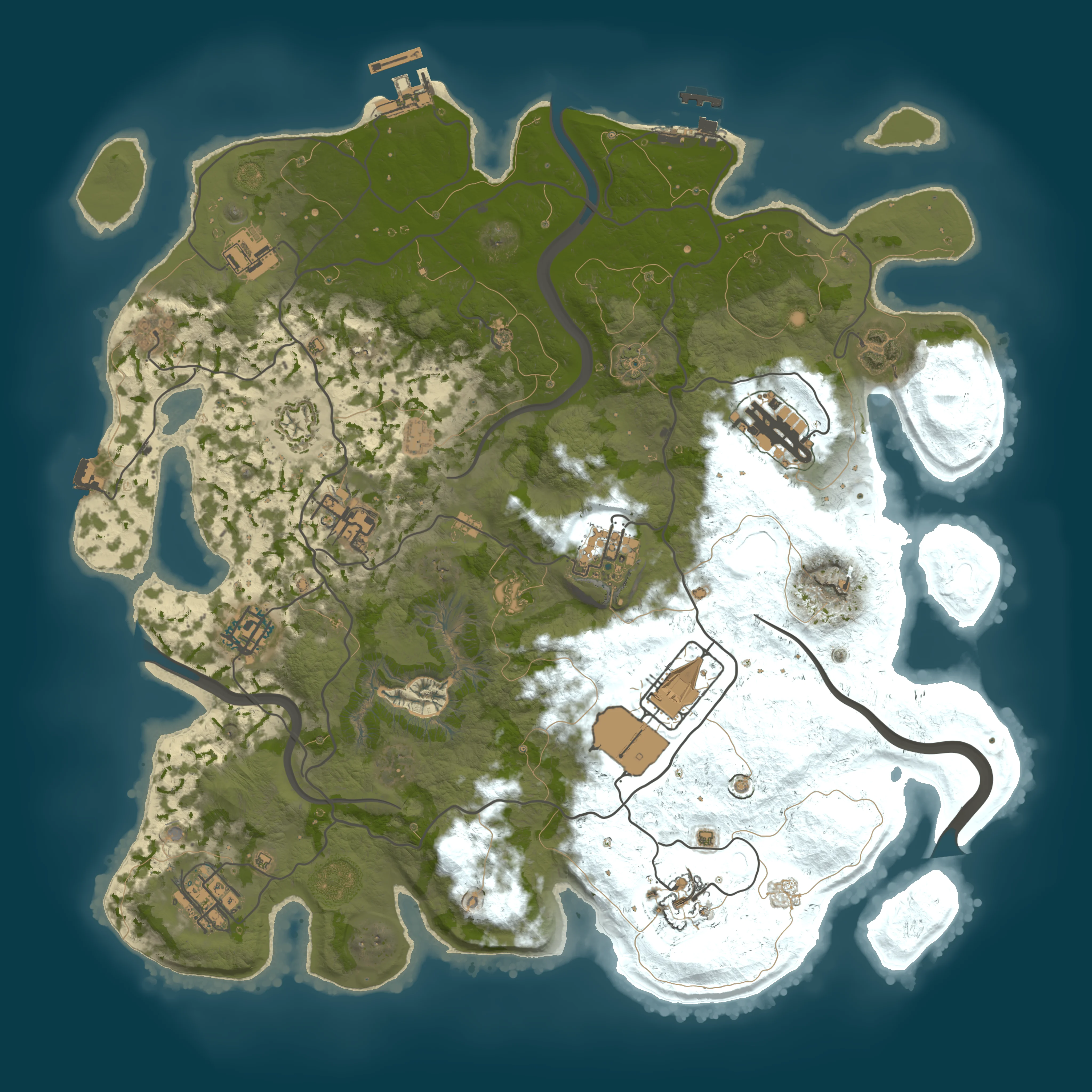 Rendered map for seed 2020