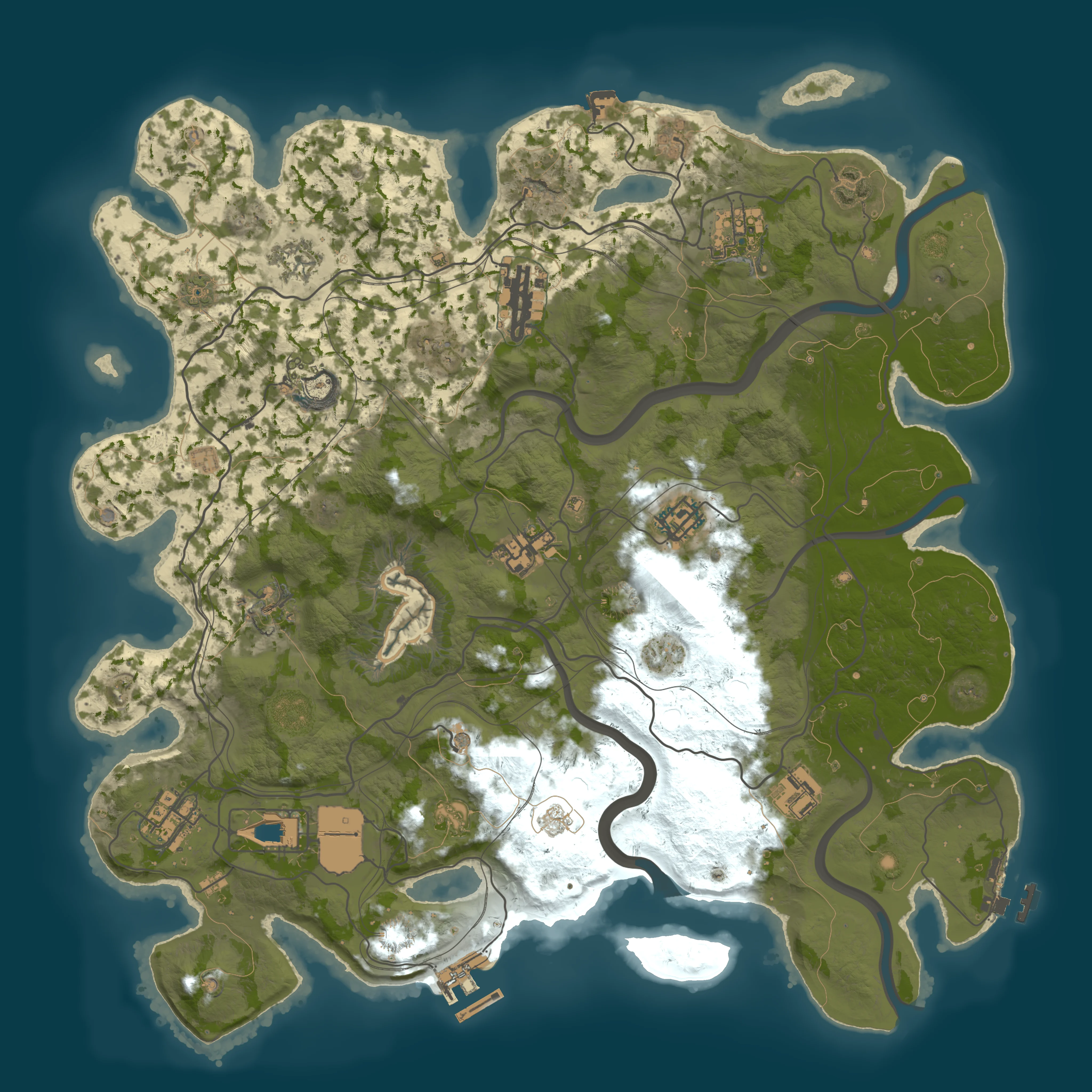 Rendered map for seed 1636364137